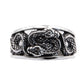 Double Snakes Sterling Silver Ring