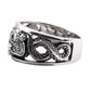 DOUBLE SNAKES STERLING SILVER RING