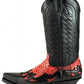 Cowboy Boots Mex, red and black