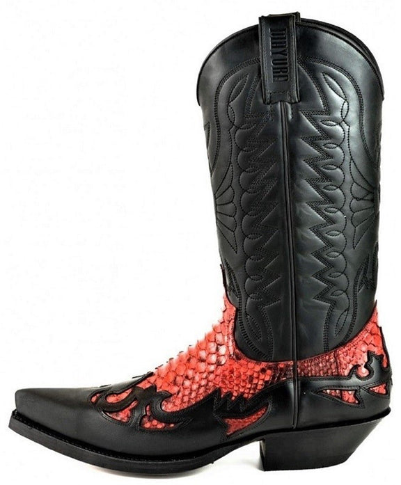 Cowboy Boots Mex, red and black