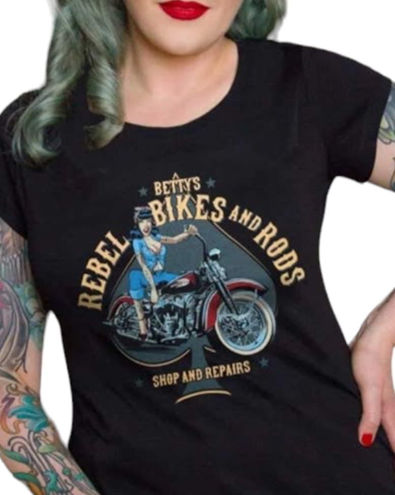 T-SHIRT BETTY'S REBEL BIKES