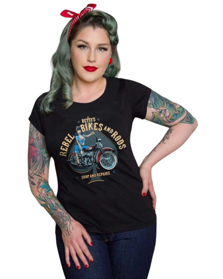 T-SHIRT BETTY'S REBEL BIKES