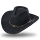 Shapeable wool felt hat Dallas with high-quality leather hatband, exceptionally comfortable to wear thanks to soft inner band