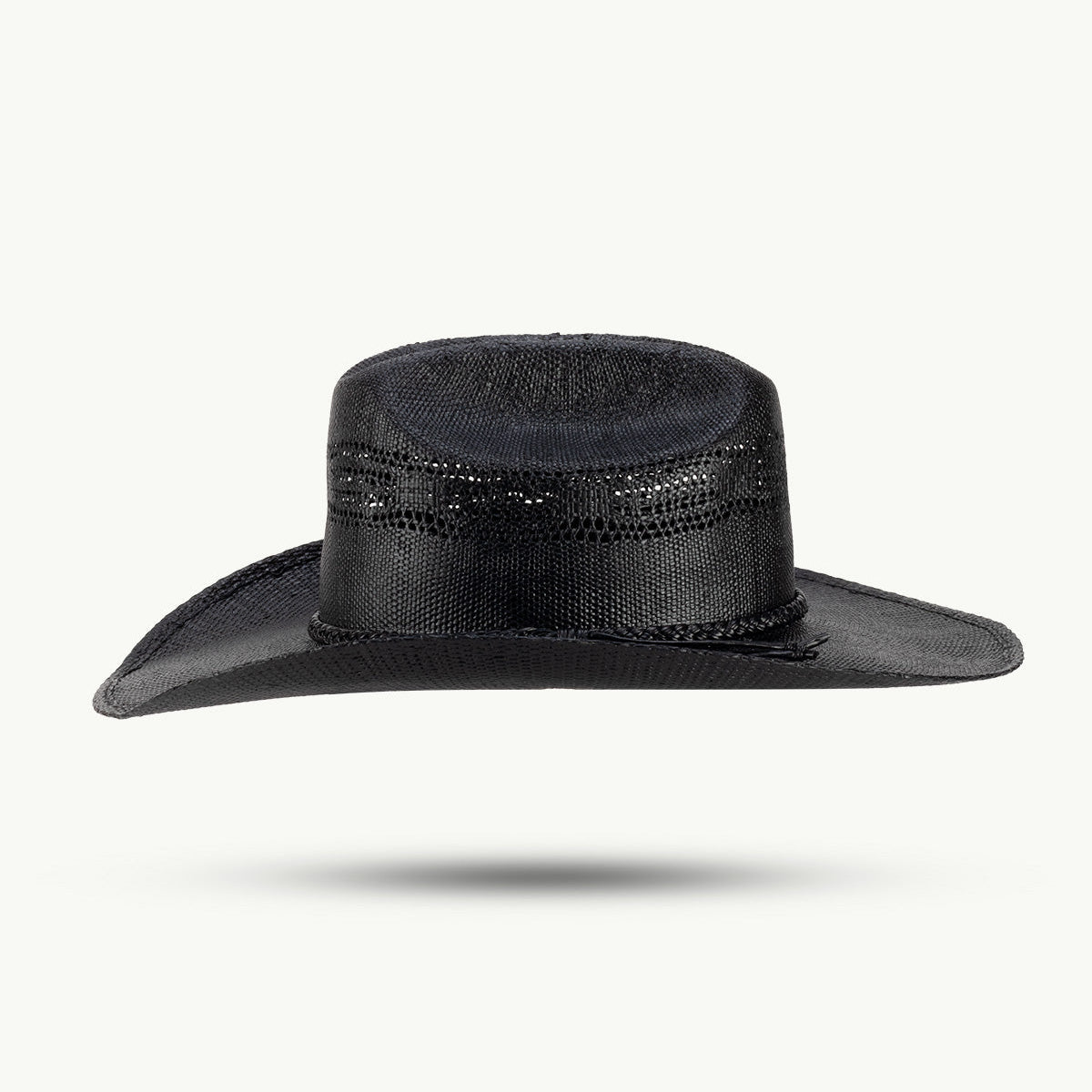 The Gunlock Western Hat is crafted for adventurers who live the cowboy life and want to express their character through authentic style. Made from dimensionally stable black paper straw, this hat delivers robust construction with classic Western appeal.