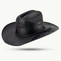 The Gunlock Western Hat is crafted for adventurers who live the cowboy life and want to express their character through authentic style. Made from dimensionally stable black paper straw, this hat delivers robust construction with classic Western appeal.