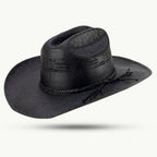 The Gunlock Western Hat is crafted for adventurers who live the cowboy life and want to express their character through authentic style. Made from dimensionally stable black paper straw, this hat delivers robust construction with classic Western appeal.