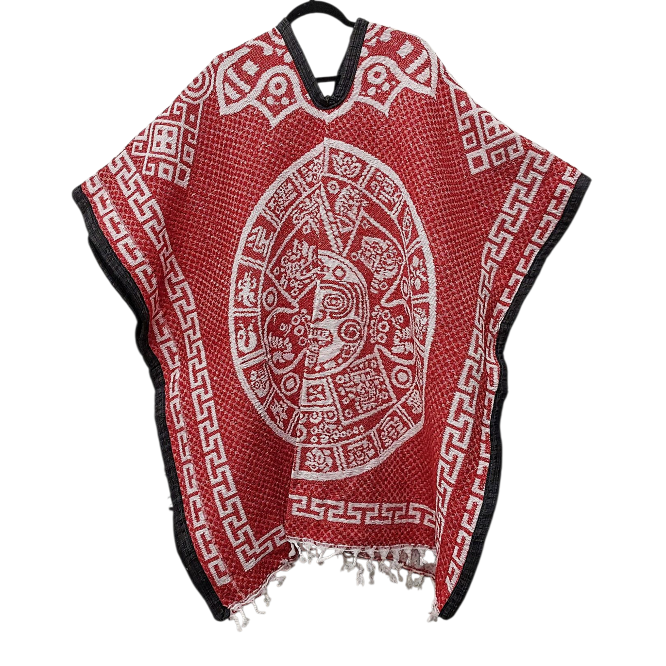 AUTHENTIC MEXICAN PONCHO AZTEC CALENDER