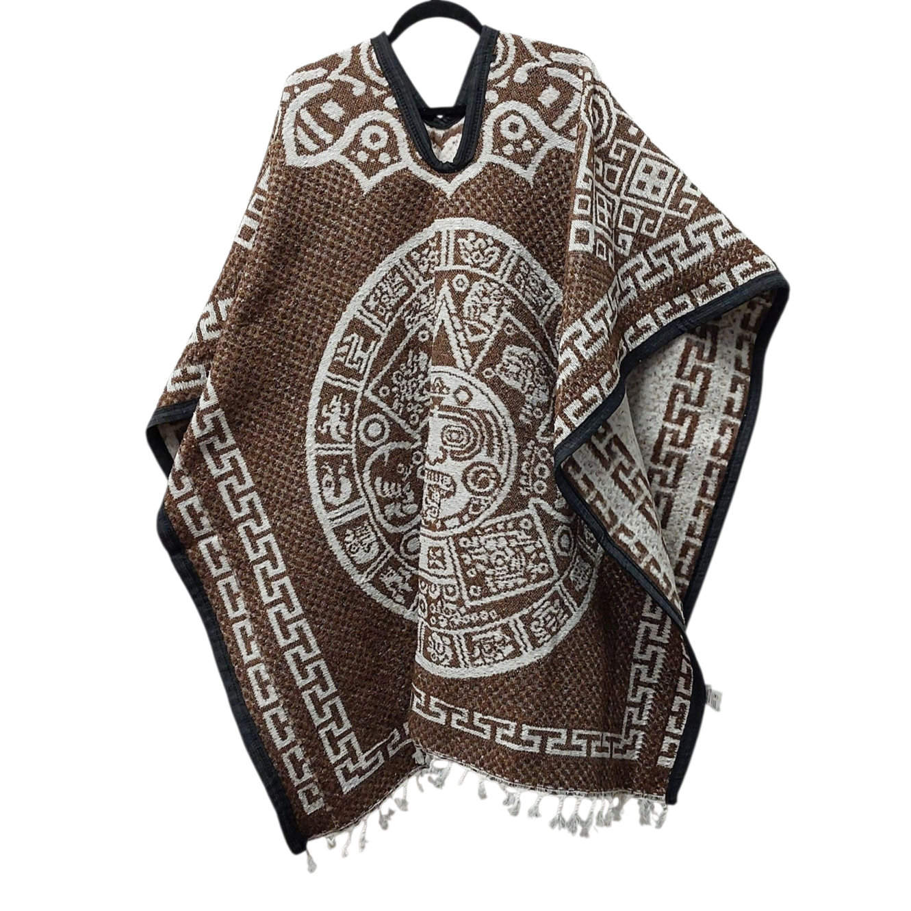 AUTHENTIC MEXICAN PONCHO AZTEC CALENDER