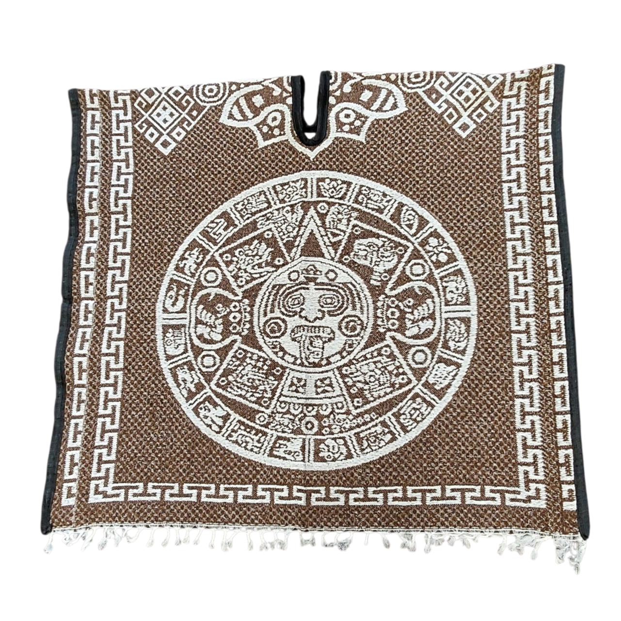 AUTHENTIC MEXICAN PONCHO AZTEC CALENDER