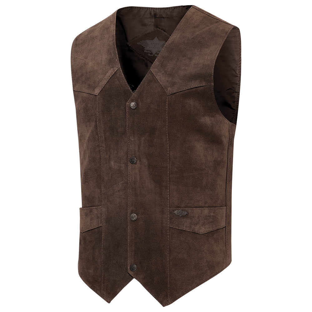 Classic western vest Alabama choco