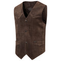 Alabama Suede Western Vest Frontier- Genuine Cowhide Leather