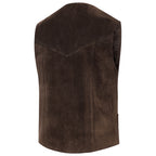 Alabama Suede Western Vest Frontier- Genuine Cowhide Leather
