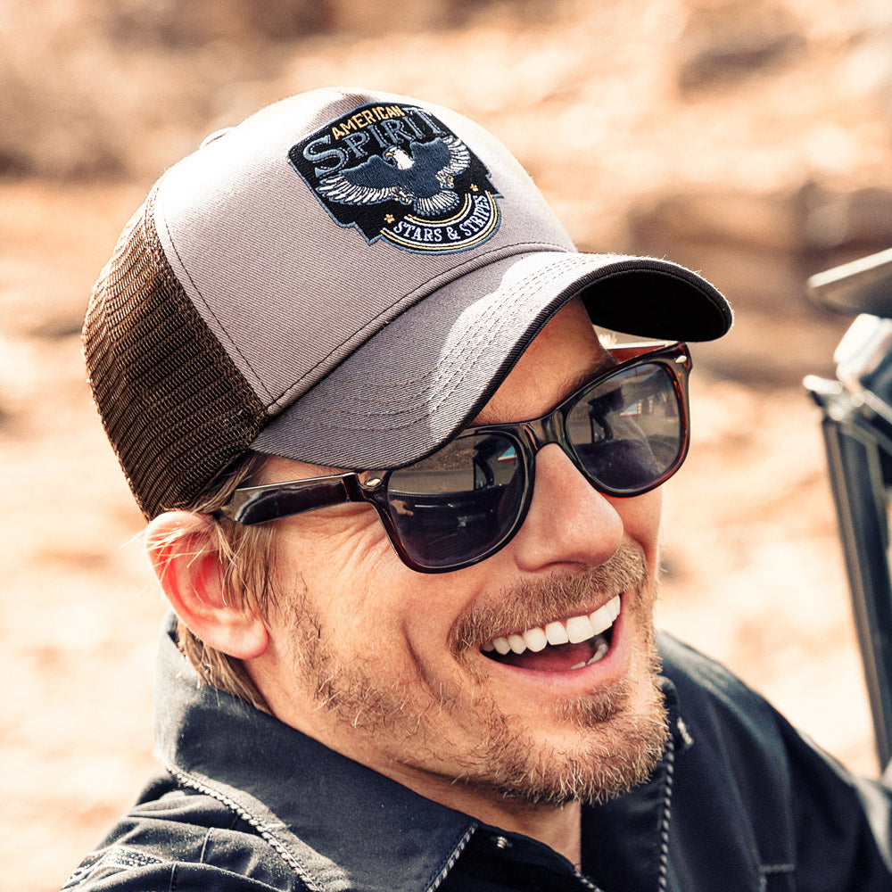 American Spirit Western Trucker Cap - Premium Snapback Hat