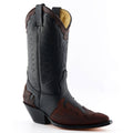 Arizona Burgundy Leather Western Cowboy Boots - Mexican Handcrafted Boots for Men & Women