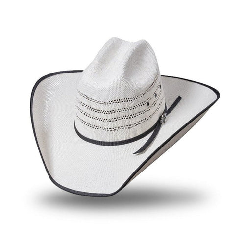 Ashton Western Straw Cowboy Hat - Shape-Retaining Summer Hat with Soft Inner Band