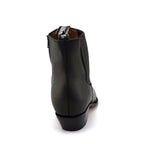 Austin Black Zippered Western Ankle Boots - Goodyear Welt Leather Cowboy Boots for Men