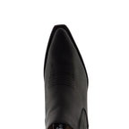 Austin Black Zippered Western Ankle Boots - Goodyear Welt Leather Cowboy Boots for Men