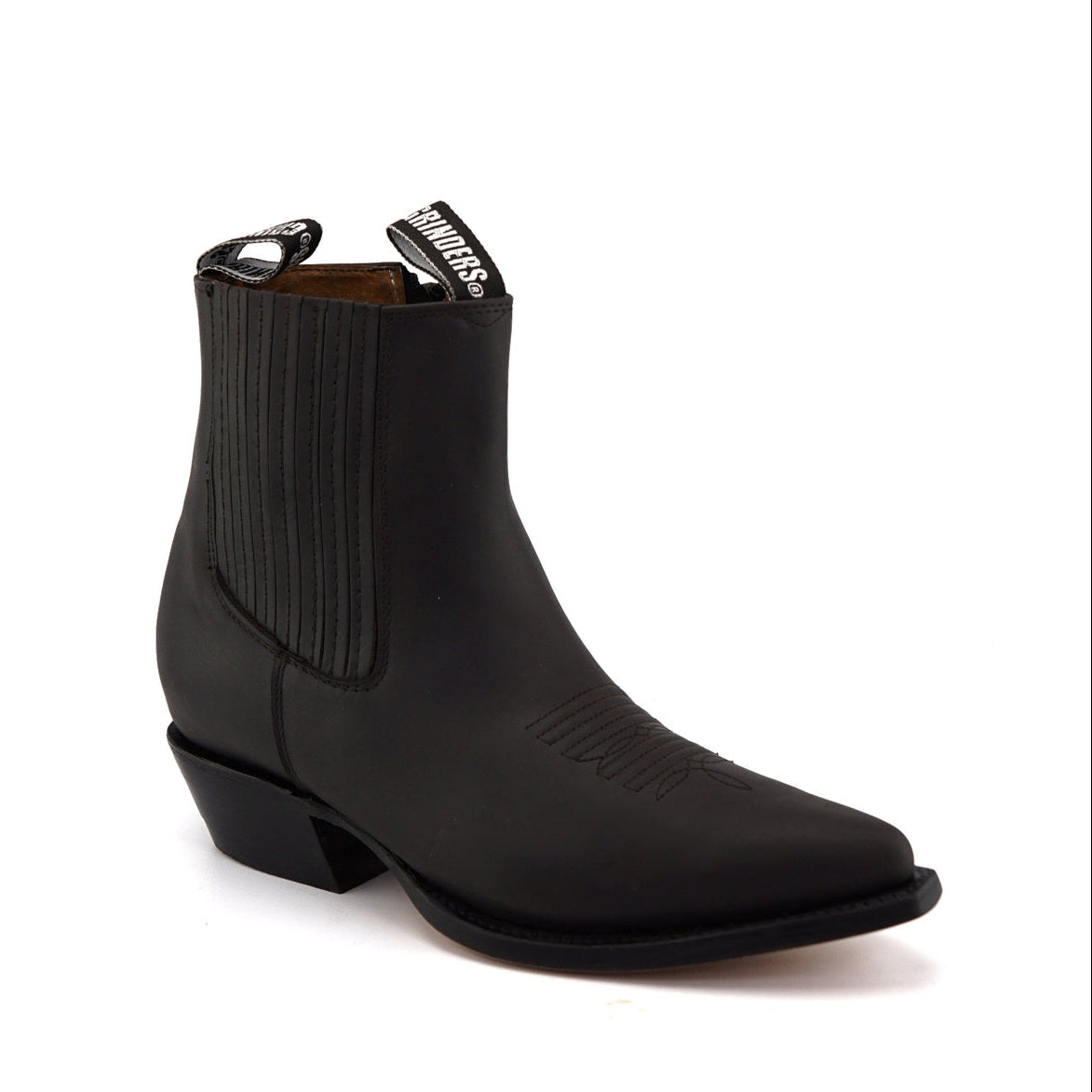 Austin Brown Zippered Western Ankle Boots - Goodyear Welt Leather Cowboy Boots for Men