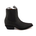 Austin Brown Zippered Western Ankle Boots - Goodyear Welt Leather Cowboy Boots for Men