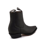Austin Brown Zippered Western Ankle Boots - Goodyear Welt Leather Cowboy Boots for Men