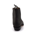 Austin Brown Zippered Western Ankle Boots - Goodyear Welt Leather Cowboy Boots for Men