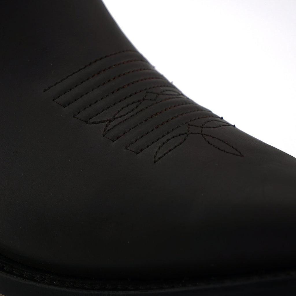 Austin Brown Zippered Western Ankle Boots - Goodyear Welt Leather Cowboy Boots for Men