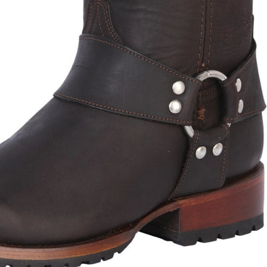 BIKER BOOTS CRAZY DARK