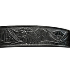 BLACK WESTERN BELT WITH DECORATION