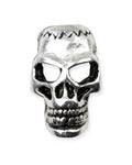 SILVER COATED SKULL BEAD