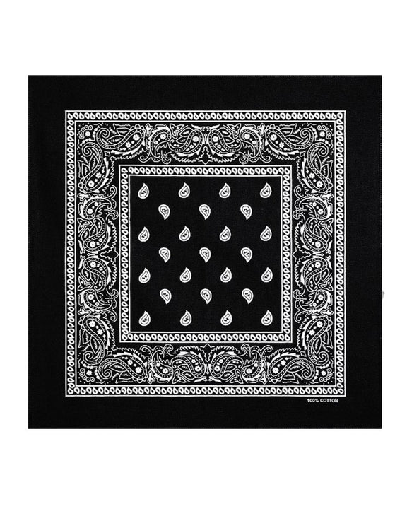 BLACK BANDANA SCARF