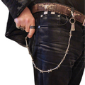 Barbed Wire Belt Chain - Wallet Chain with Carabiner 62cm