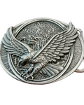 Big Eagle Belt Buckle - Western Silver Eagle Buckle 10x7cm