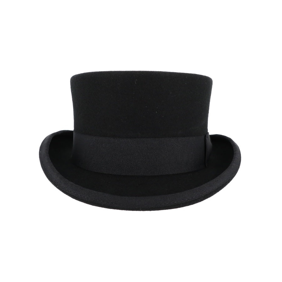 Black Wool Felt Top Hat - Classic Victorian Legend Hat