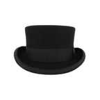 Black Wool Felt Top Hat - Classic Victorian Legend Hat
