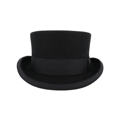 Black Wool Felt Top Hat - Classic Victorian Legend Hat