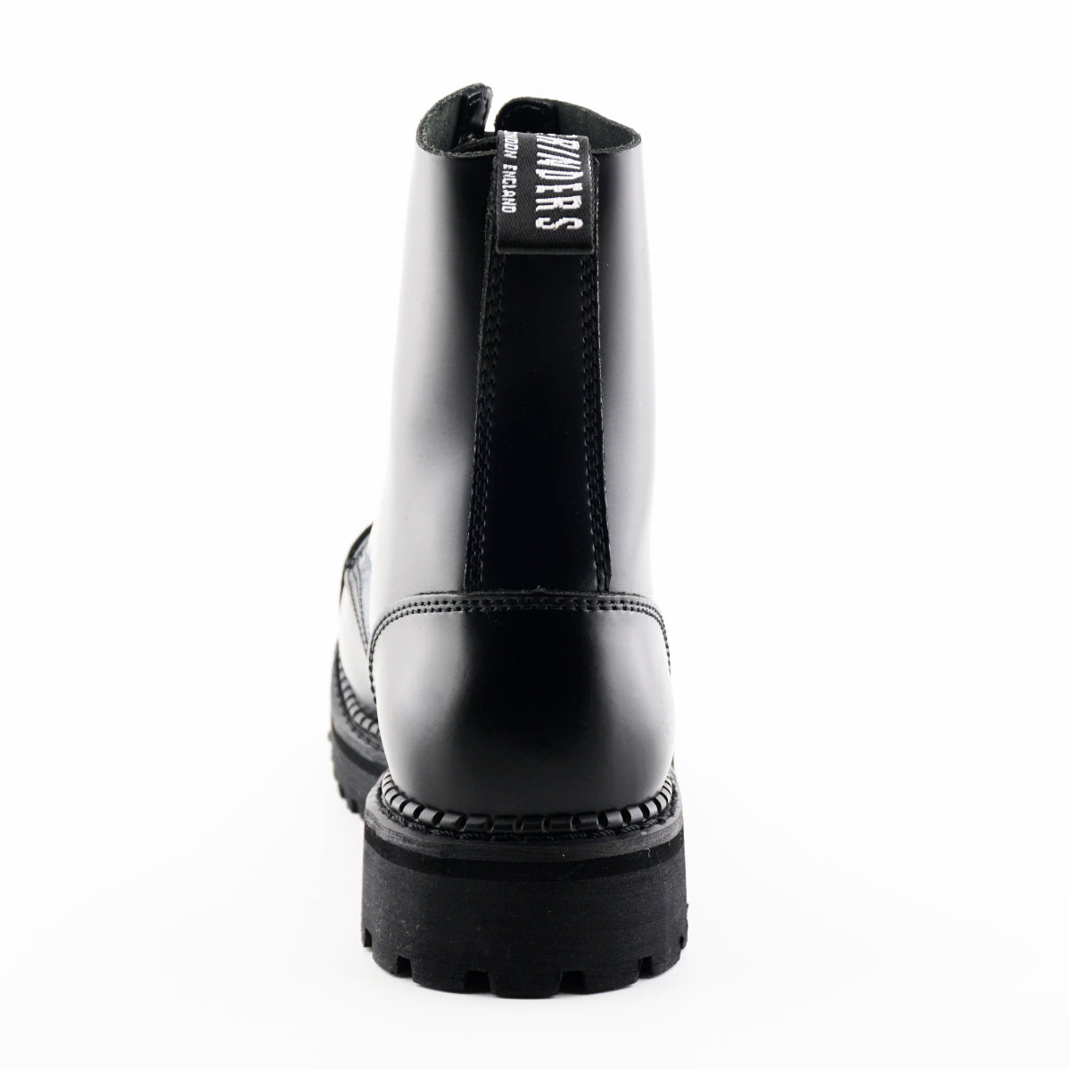 Bulldog CS Black Leather Derby Combat Boots - Goodyear Welted Lace-Up Boots for Men & Women