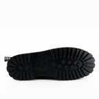 Bulldog CS Black Leather Derby Combat Boots - Goodyear Welted Lace-Up Boots for Men & Women
