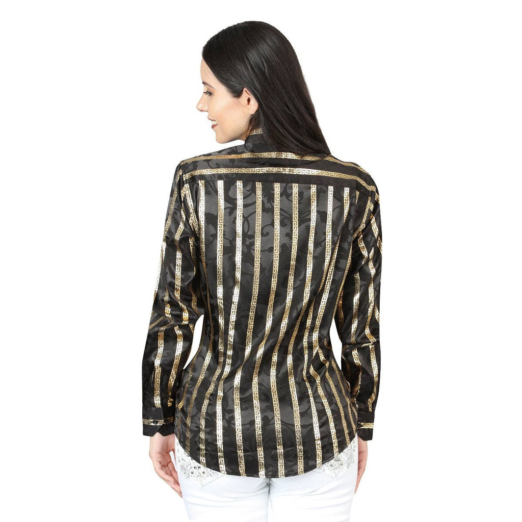 CASUAL LONG SLEEVE LADIES SHIRT STRIPE