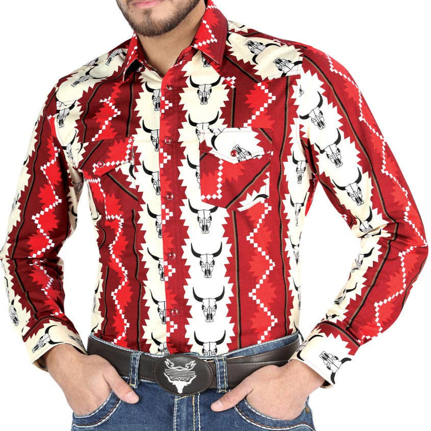 CASUAL LONG SLEEVE SHIRT BULL HEADS