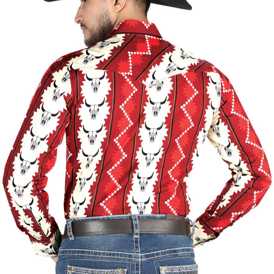 CASUAL LONG SLEEVE SHIRT BULL HEADS