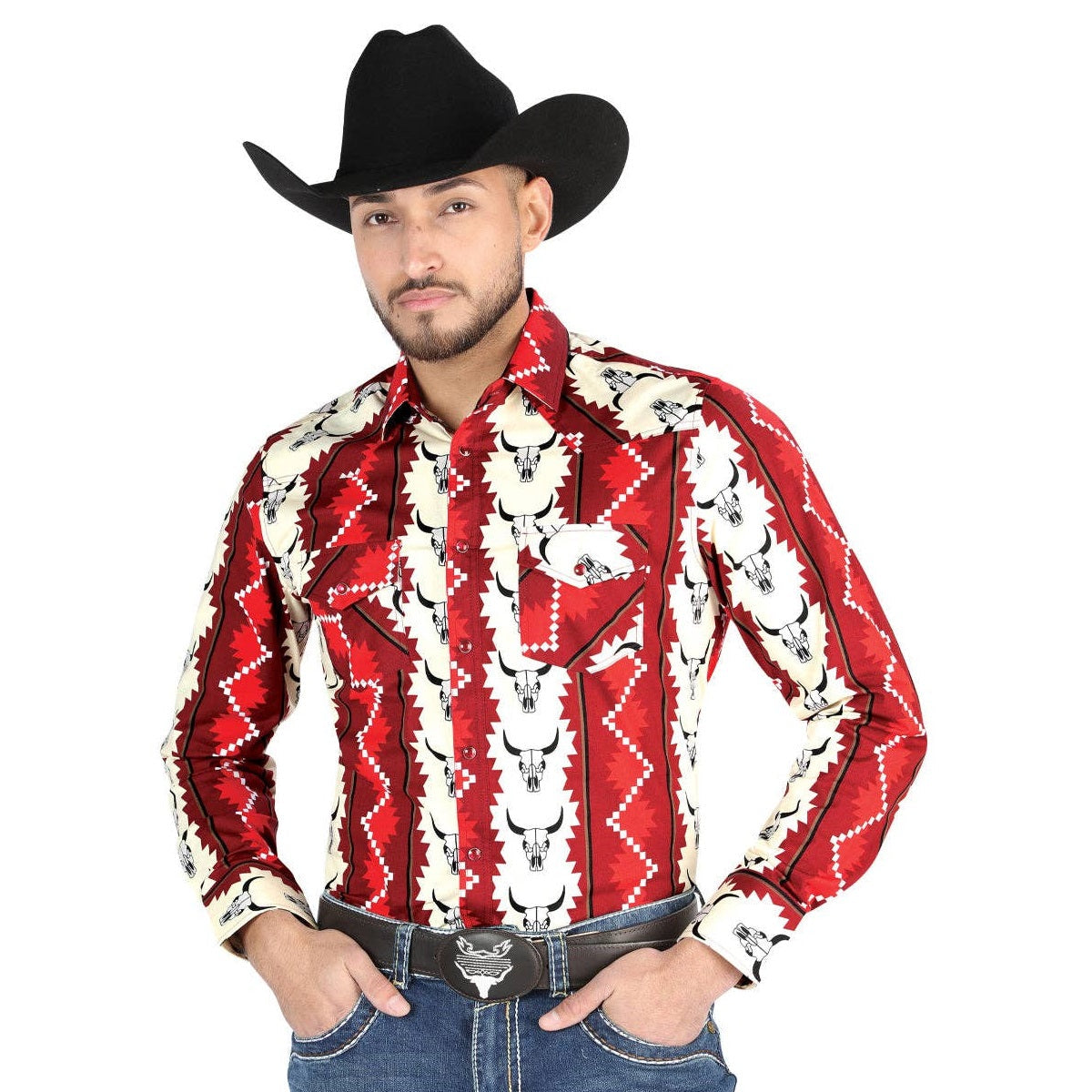 CASUAL LONG SLEEVE SHIRT BULL HEADS