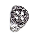 CELTIC CROSS STEEL RING