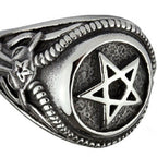 Terasest Sõrmus Keldi Pentagram