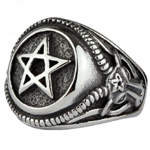 Terasest Sõrmus Keldi Pentagram