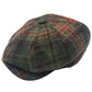 CHECKED NEWSBOY CAP