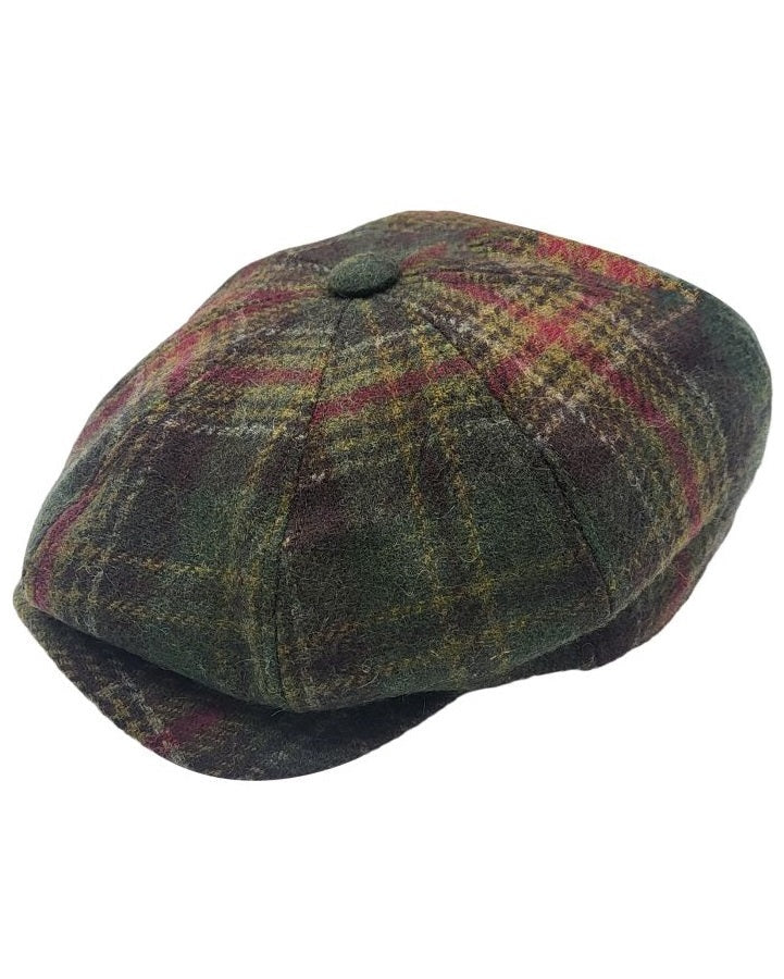 CHECKED NEWSBOY CAP