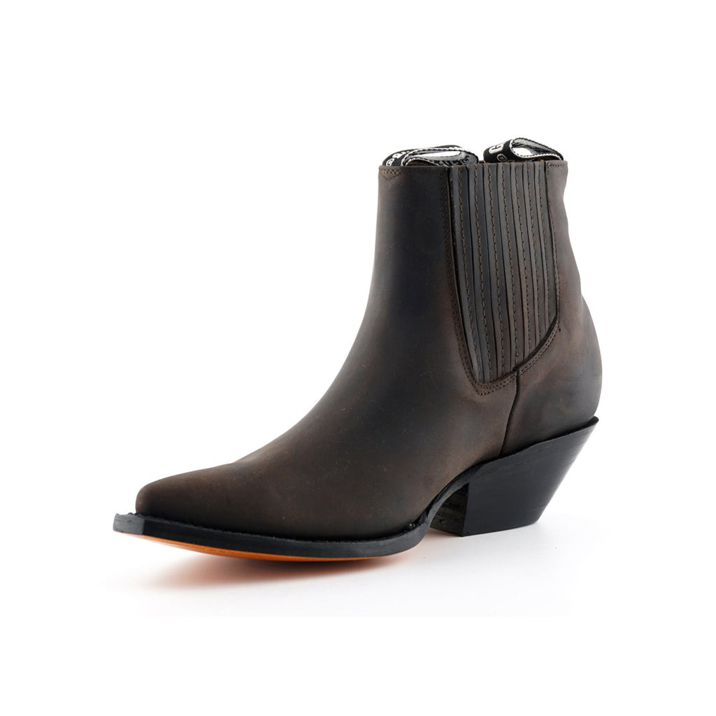 COWBOY ANKLE BOOTS MUSTANG BROWN