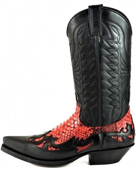 Cowboy Boots Mex, red and black