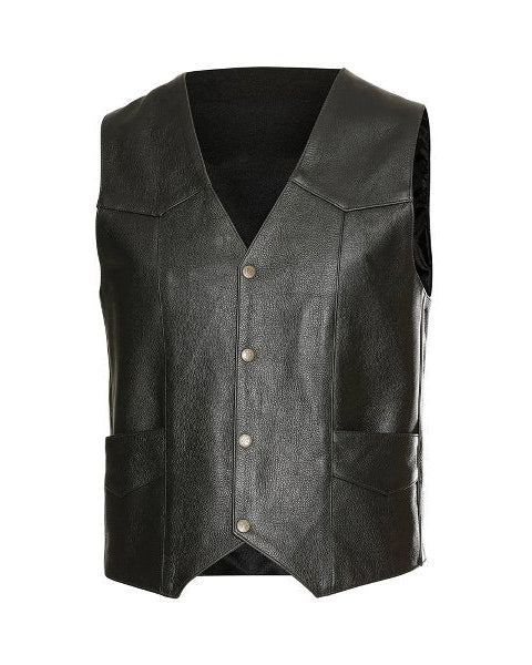 COWHIDE LEATHER WESTERN VEST