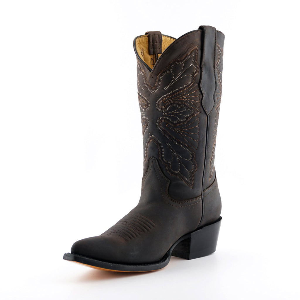 Dallas Brown Cowboy Boots - Premium Leather Western Boots for Women